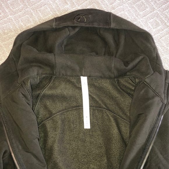 Lululemon Scuba Hoodie Olive Green 6 - Picture 4 of 7